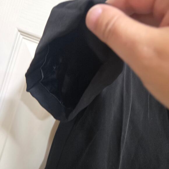 Skies Are Blue Blazer Jacket Women’s Size M Black Short Sleeve - Picture 5 of 7